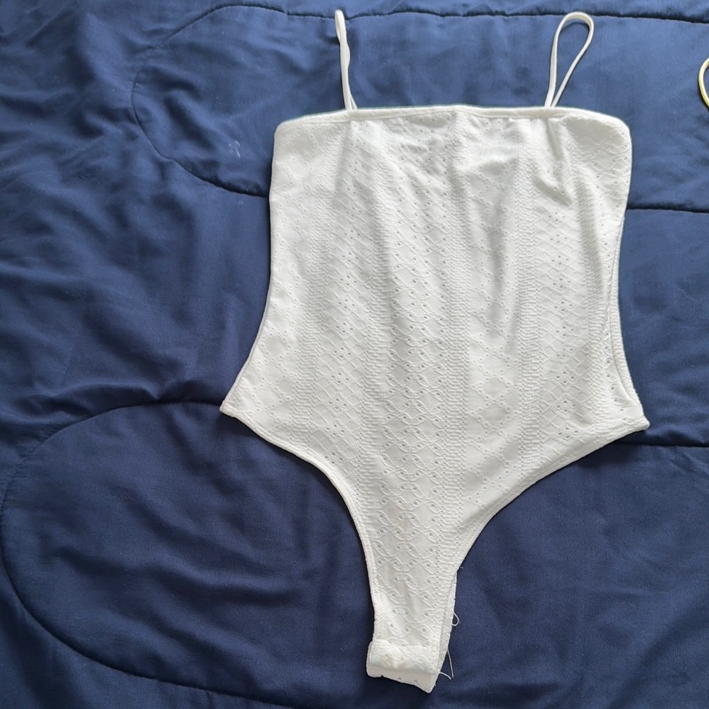 White Lace Bodysuit